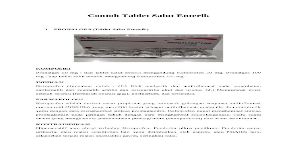 Detail Contoh Tablet Salut Enterik Nomer 21