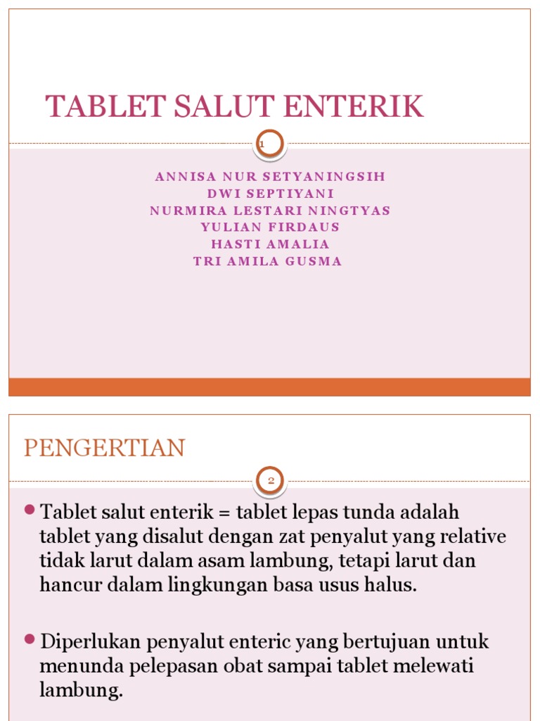 Detail Contoh Tablet Salut Enterik Nomer 4
