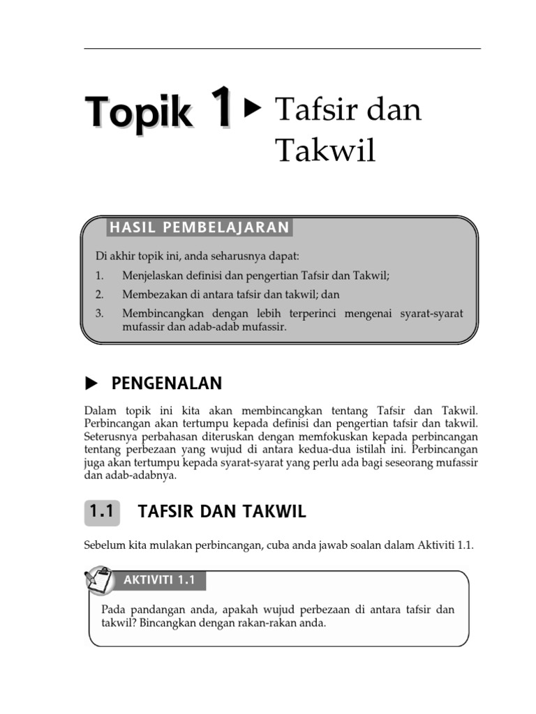 Detail Contoh Tafsir Dan Takwil Nomer 2