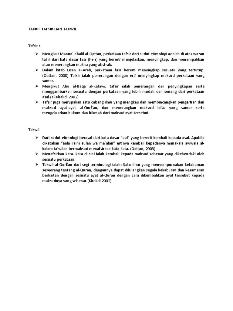 Detail Contoh Tafsir Dan Takwil Nomer 14