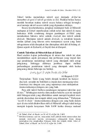 Detail Contoh Tafsir Dan Takwil Nomer 38