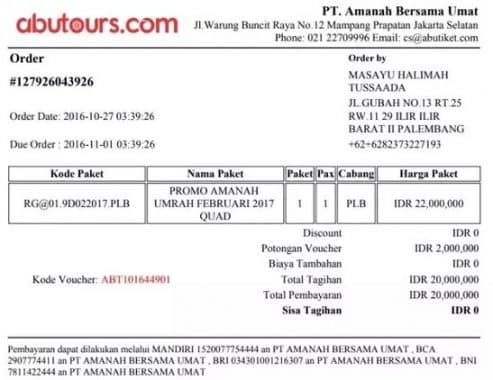 Detail Contoh Tagihan Invoice Nomer 50