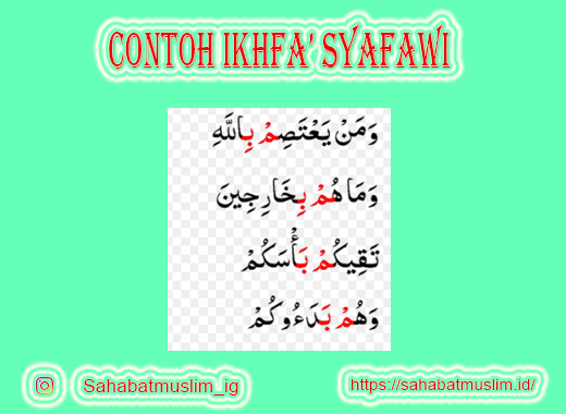 Detail Contoh Tajwid Ikhfa Nomer 6