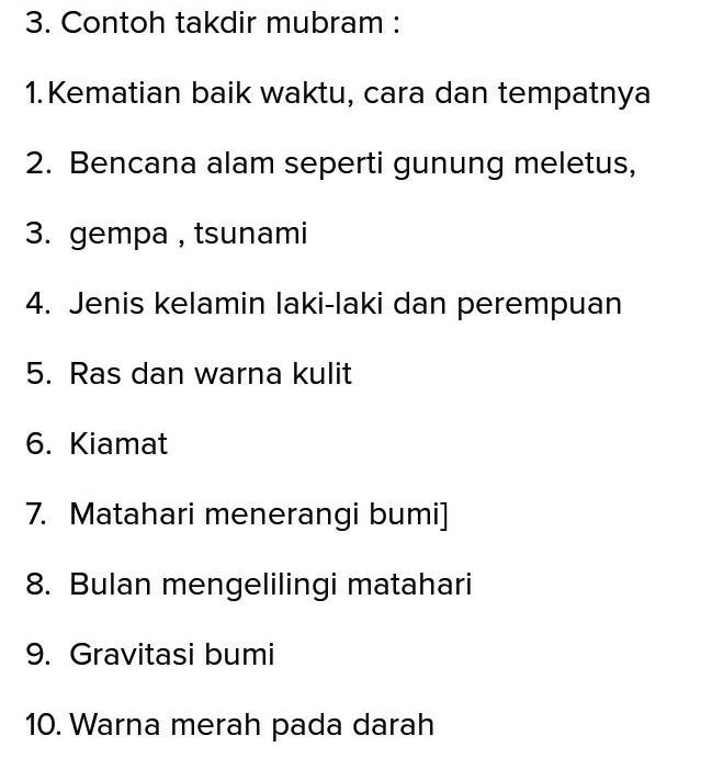 Detail Contoh Takdir Allah Nomer 42