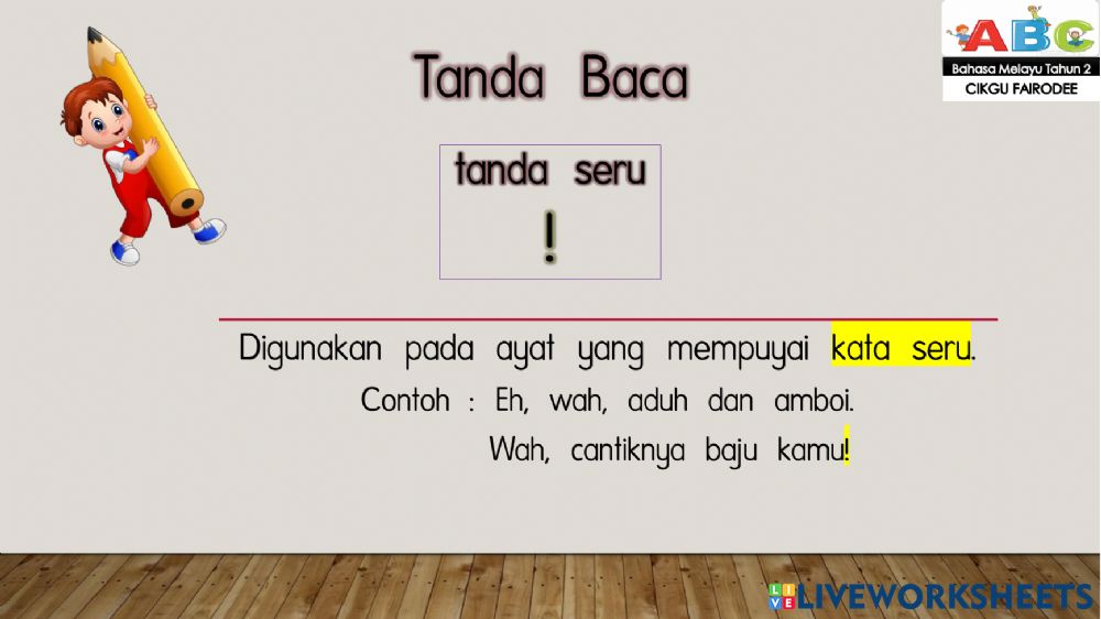 Detail Contoh Tanda Baca Nomer 46