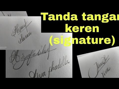 Detail Contoh Tanda Tangan Yang Mudah Nomer 37