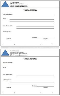 Detail Contoh Tanda Terima Berkas Nomer 34