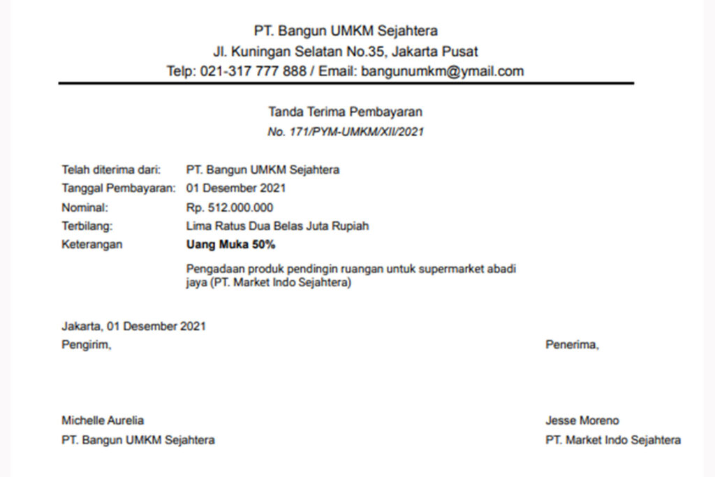 Detail Contoh Tanda Terima Dokumen Nomer 49