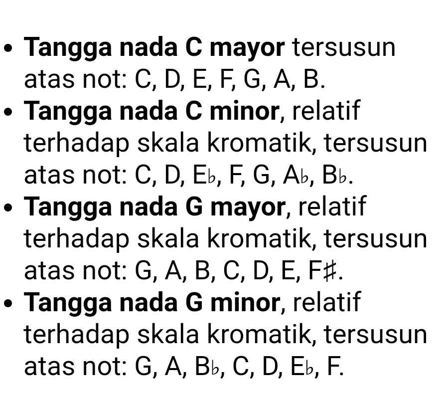 Detail Contoh Tangga Nada G Minor Nomer 17