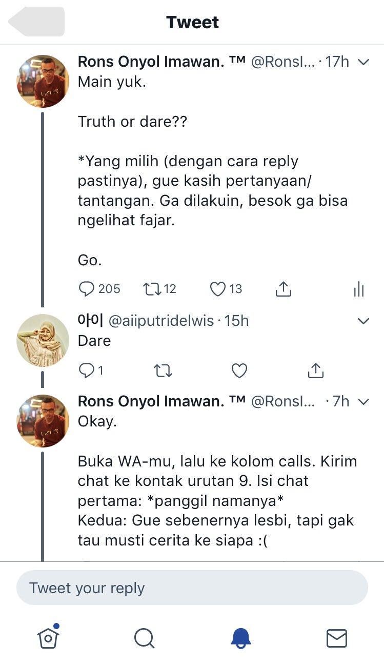 Detail Contoh Tantangan Dare Di Chat Nomer 6