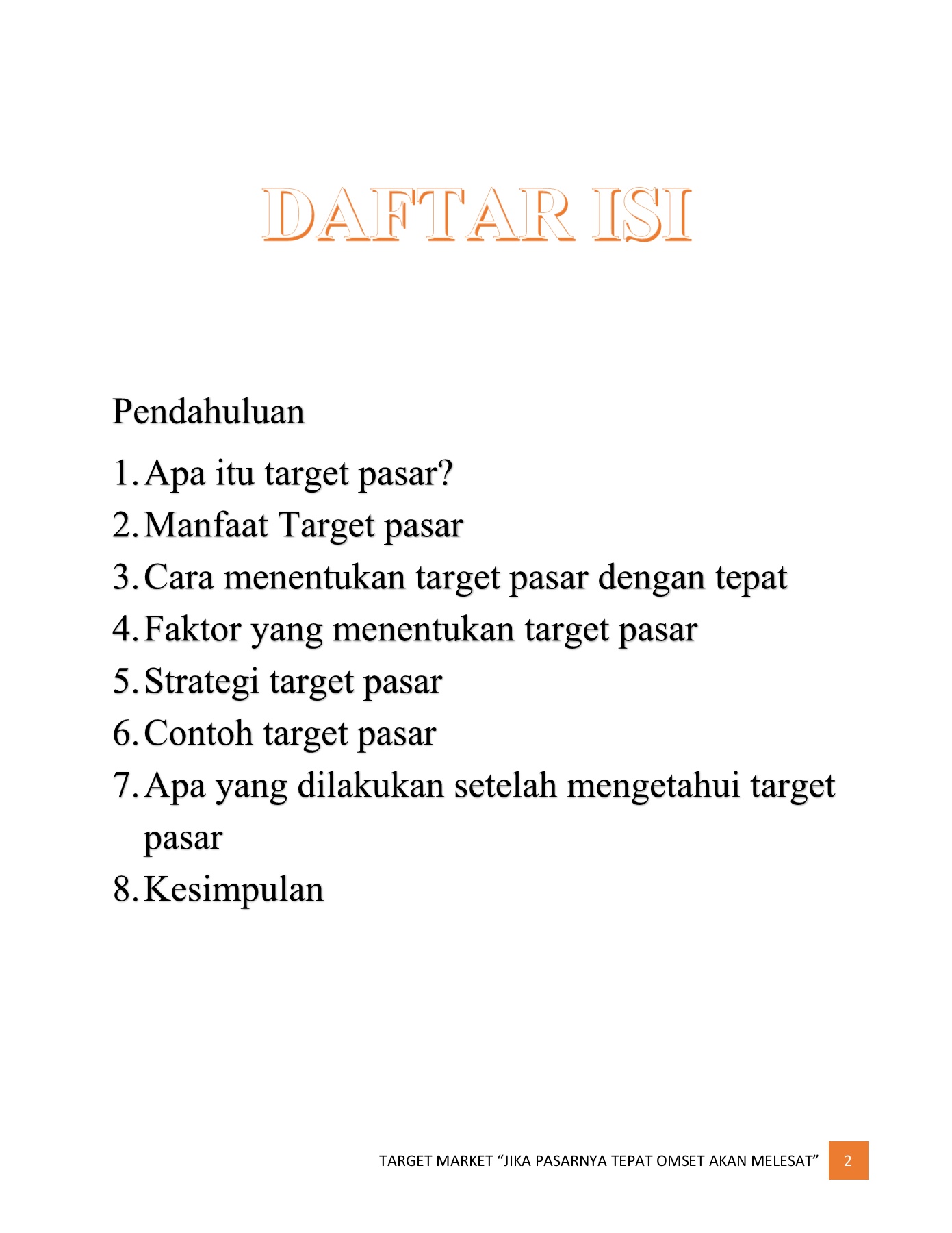 Detail Contoh Target Market Nomer 35