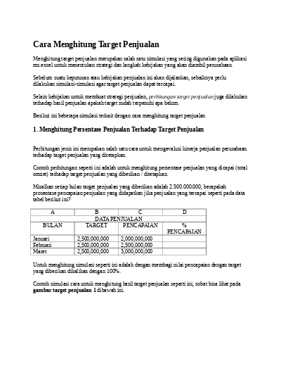 Detail Contoh Target Perusahaan Nomer 41