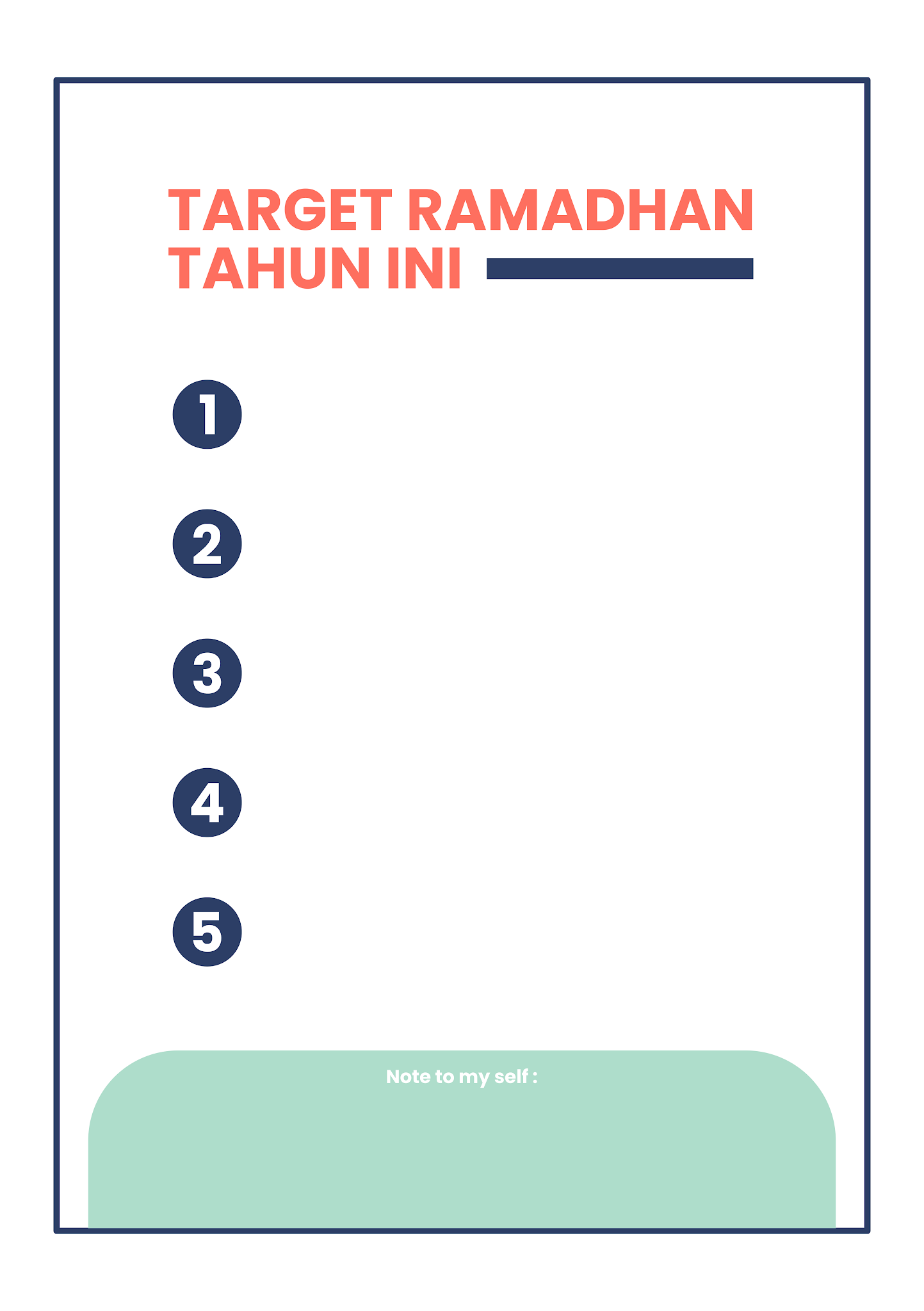 Detail Contoh Target Ramadhan Nomer 12