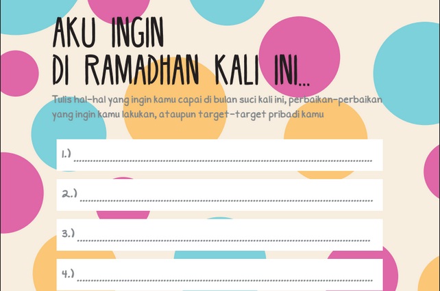 Detail Contoh Target Ramadhan Nomer 16