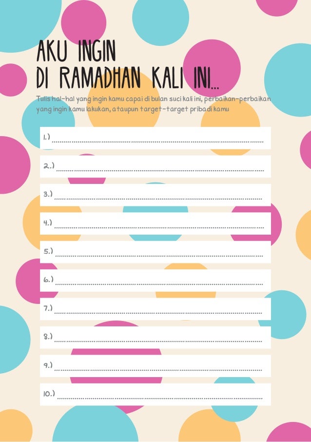 Detail Contoh Target Ramadhan Nomer 29