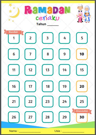 Detail Contoh Target Ramadhan Nomer 44