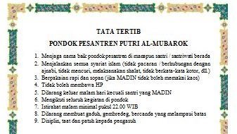 Detail Contoh Tata Tertib Nomer 48