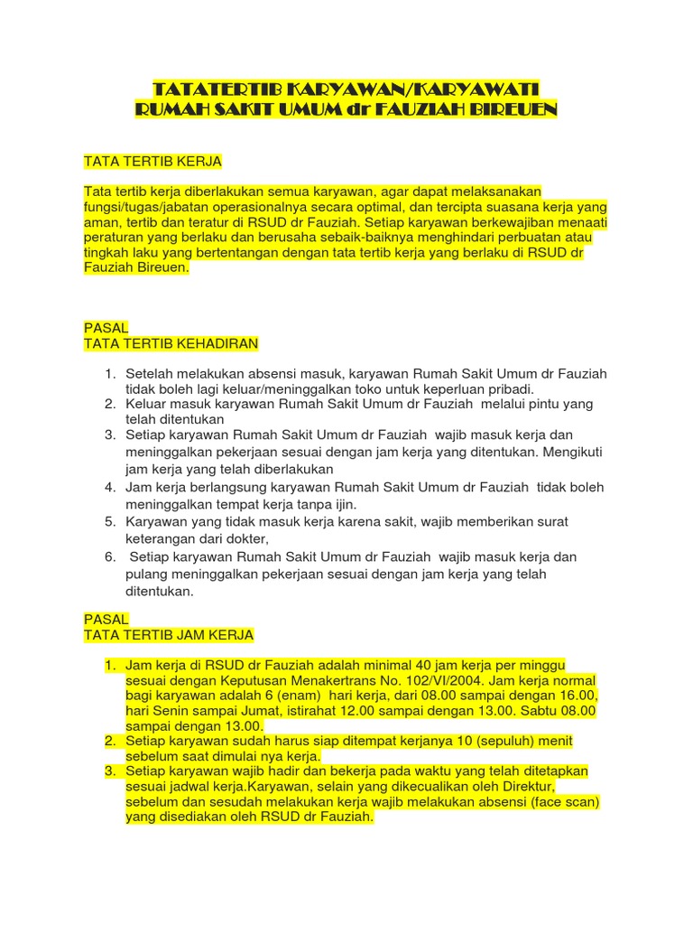 Detail Contoh Tata Tertib Rumah Nomer 27