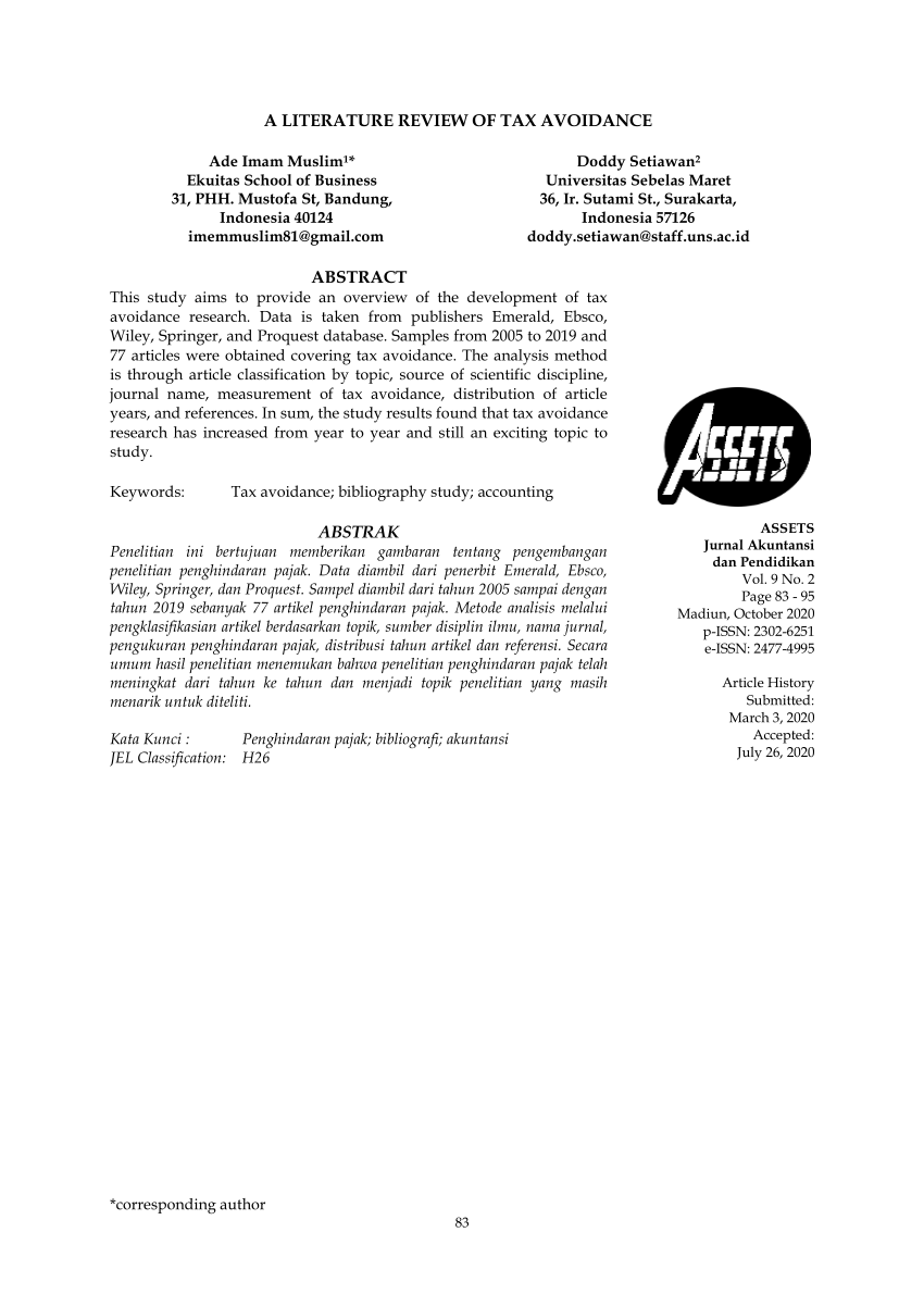 Detail Contoh Tax Avoidance Nomer 40