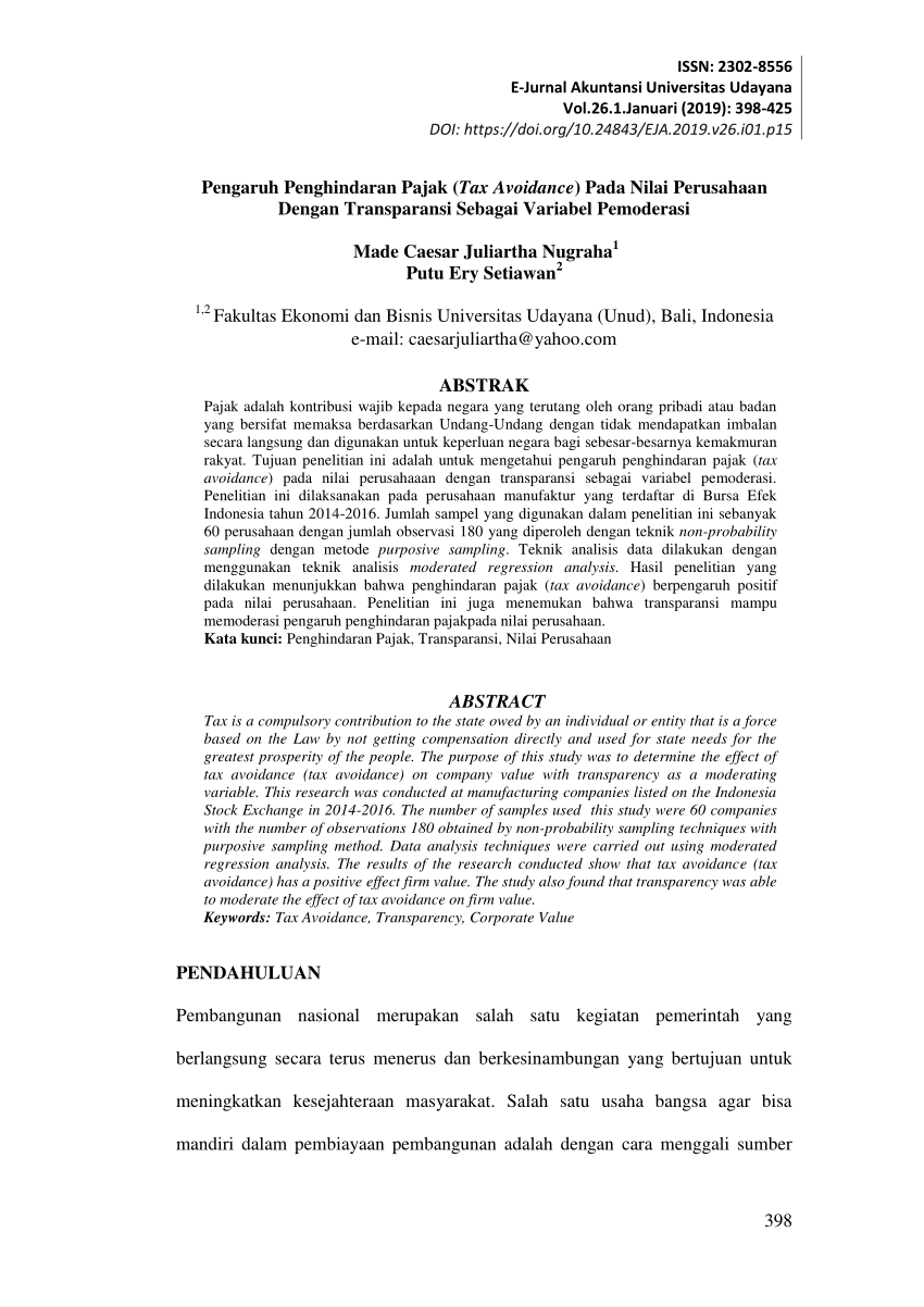 Detail Contoh Tax Avoidance Nomer 50