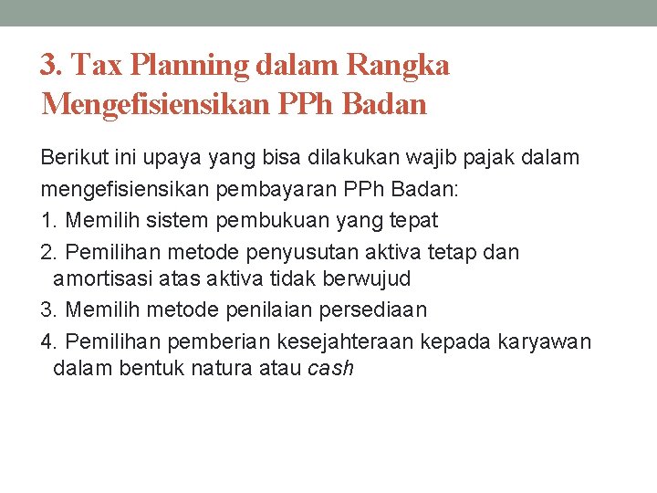 Detail Contoh Tax Planning Nomer 24