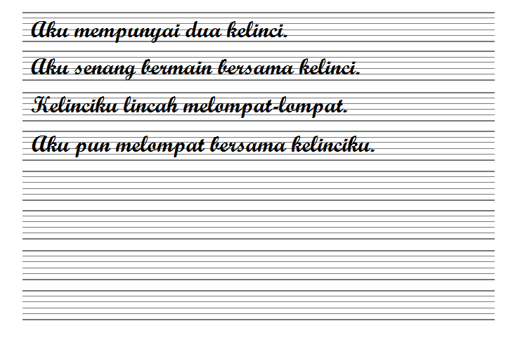 Detail Contoh Tegak Bersambung Nomer 40