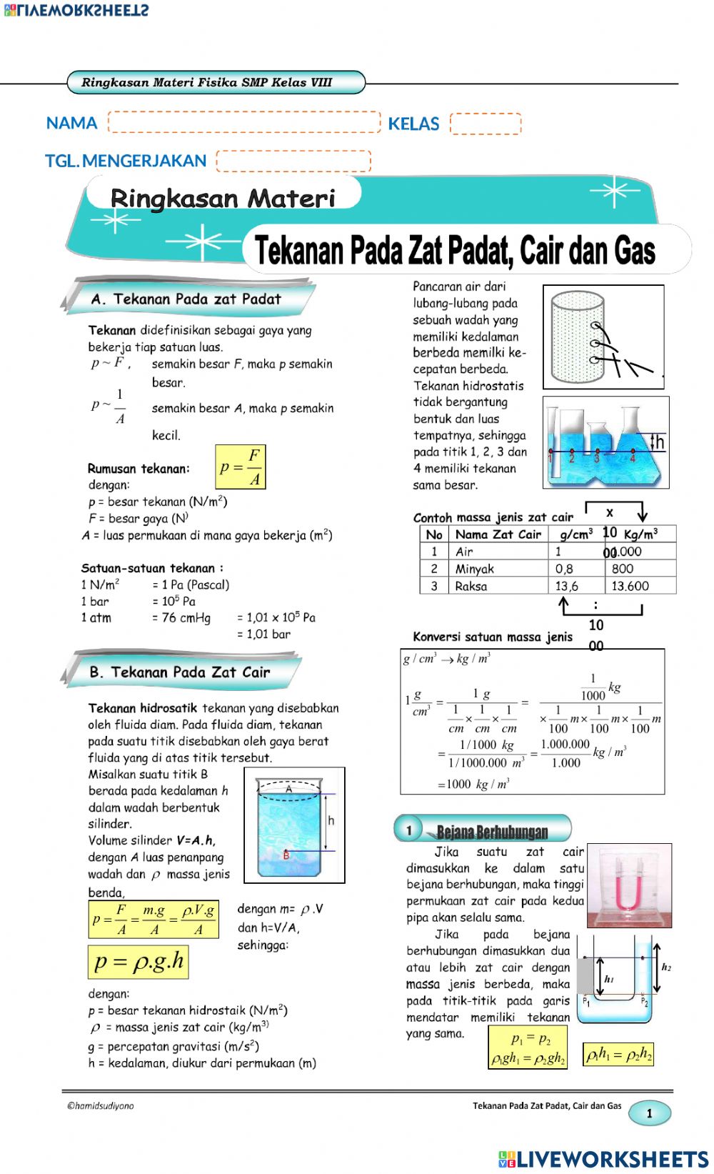 Detail Contoh Tekanan Zat Cair Nomer 23