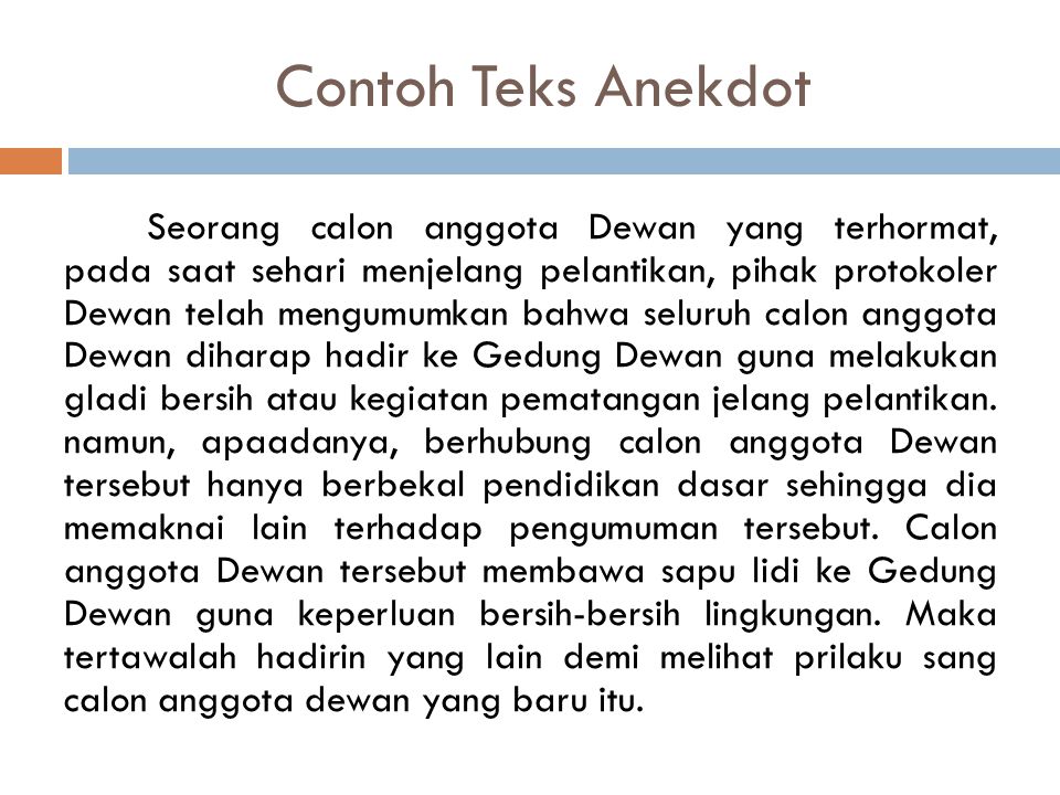 Detail Contoh Teks Anekdot Dan Humor Nomer 14