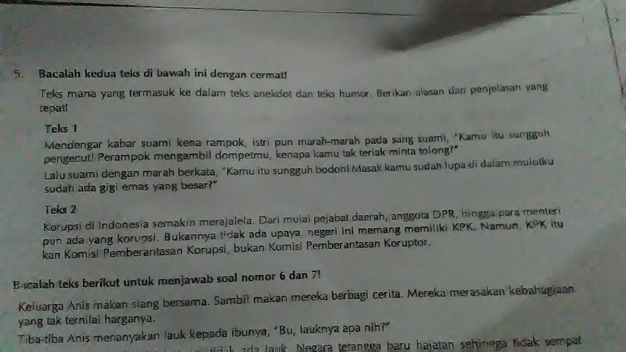 Detail Contoh Teks Anekdot Dan Humor Nomer 15