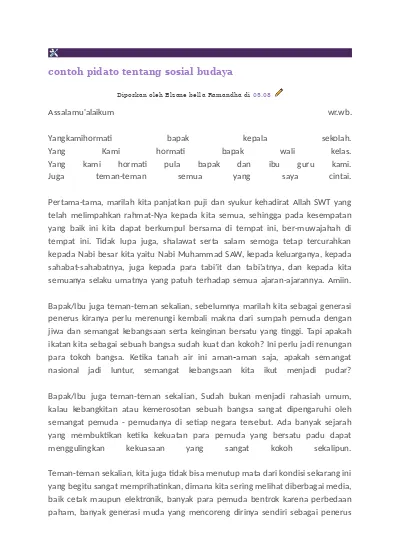 Detail Contoh Teks Biantara Nomer 42