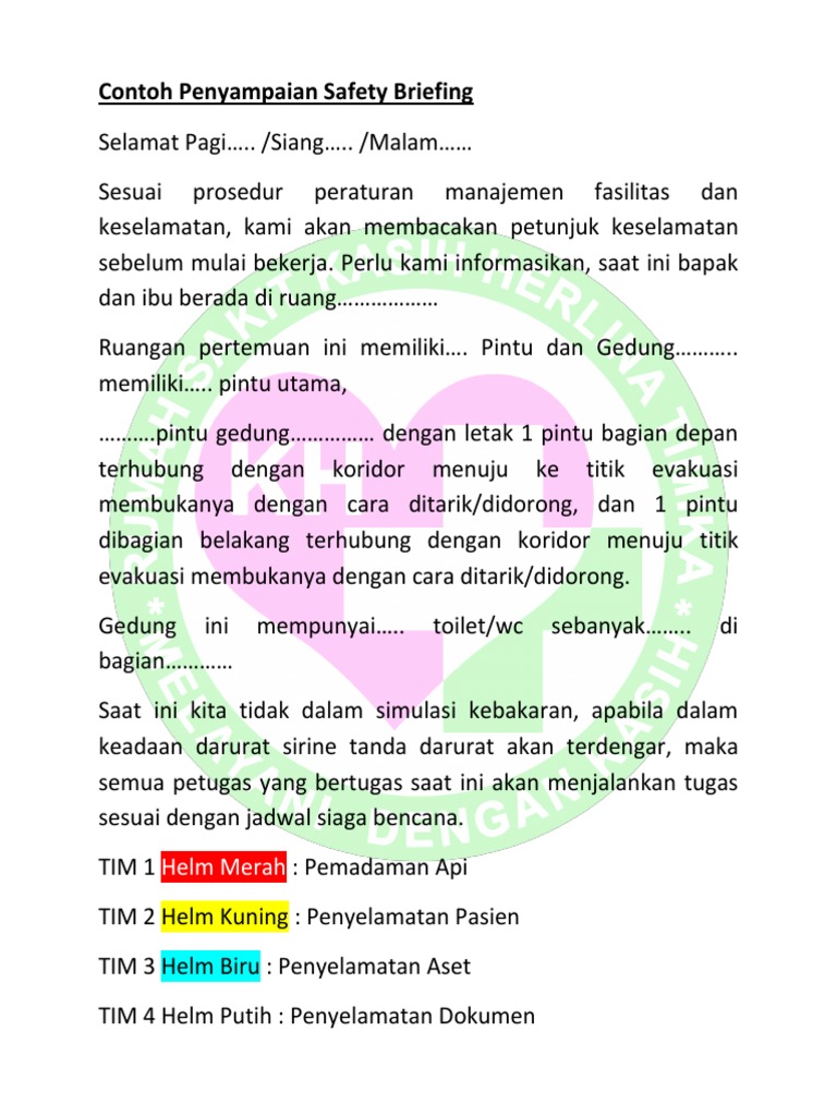 Detail Contoh Teks Briefing Kerja Nomer 3