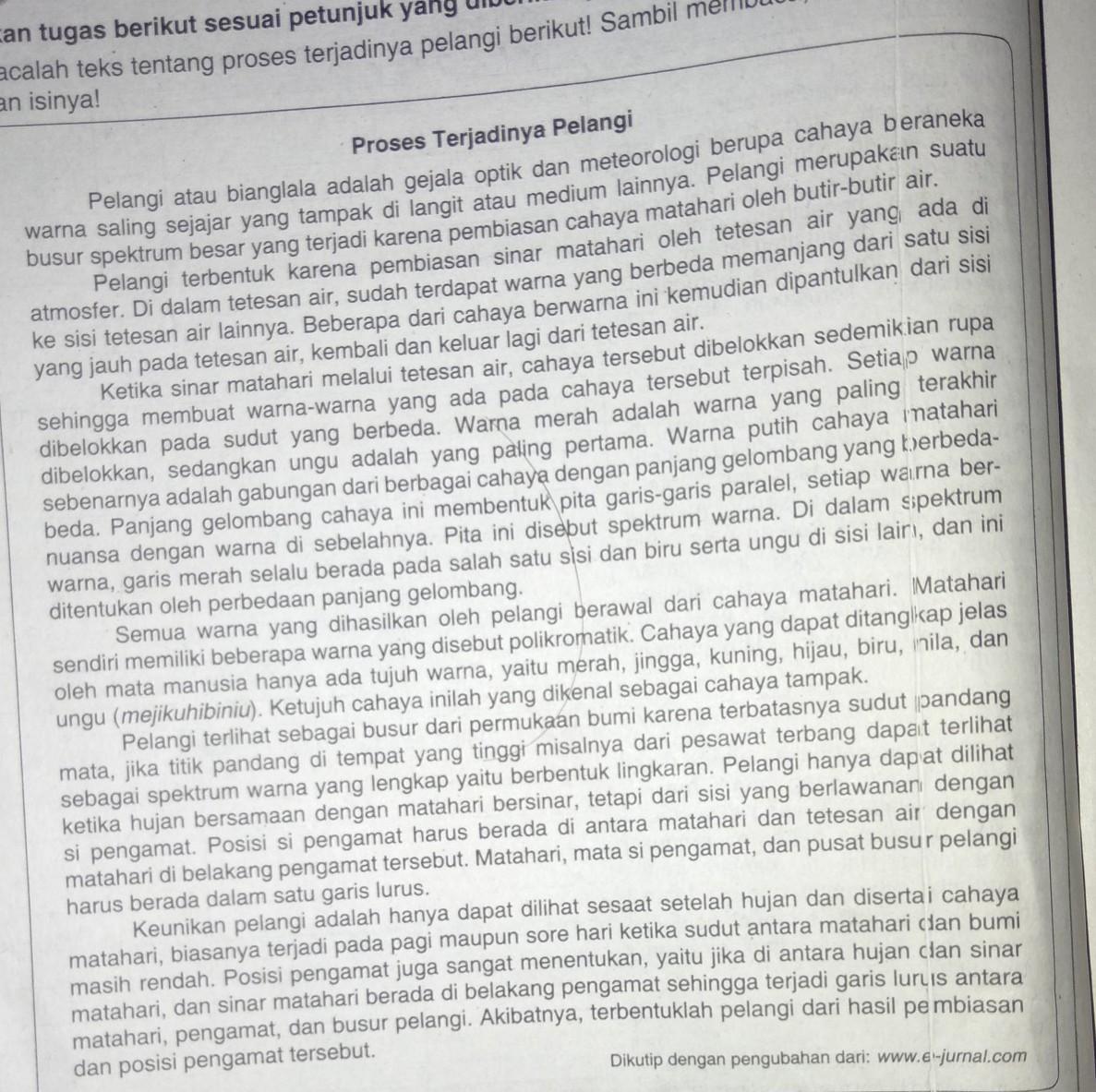 Detail Contoh Teks Eksplanasi Pelangi Nomer 13