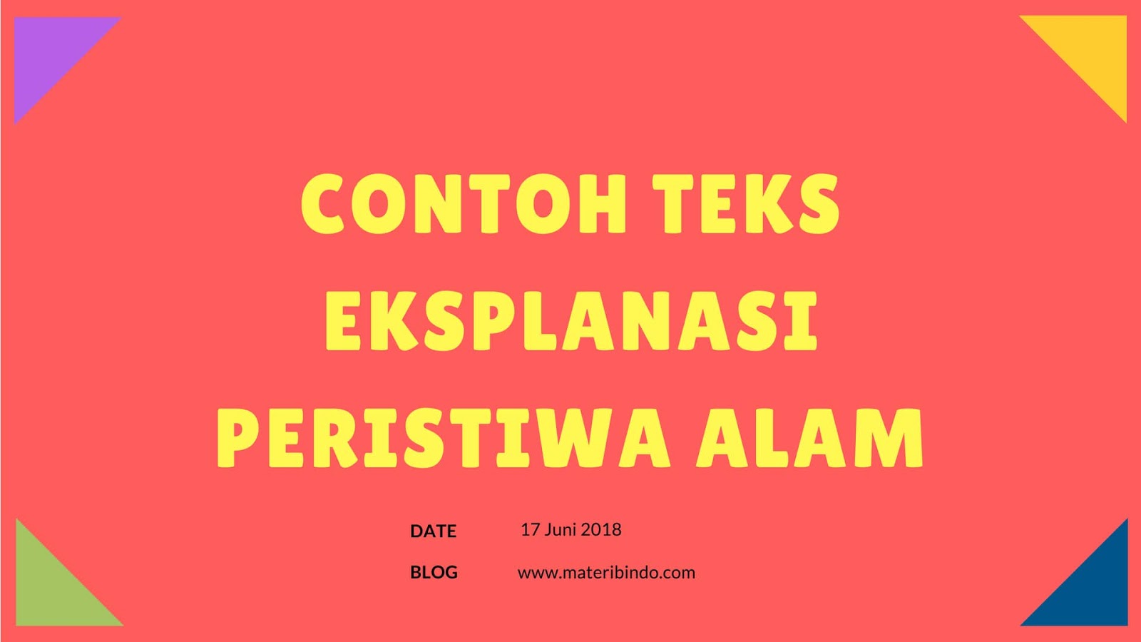 Detail Contoh Teks Eksplanasi Pelangi Nomer 22