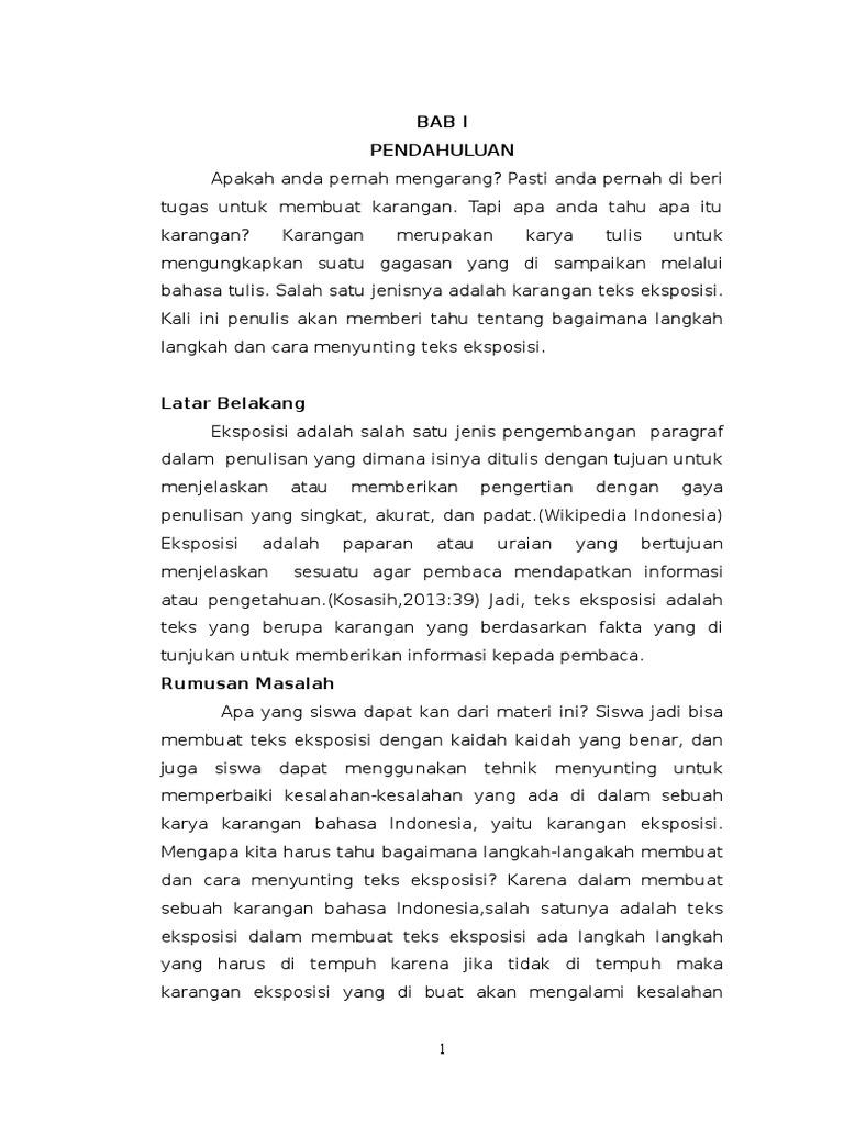 Detail Contoh Teks Eksposisi Panjang Nomer 8