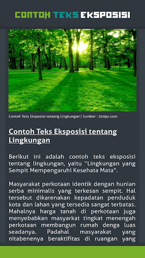 Detail Contoh Teks Eksposisi Tentang Lingkungan Rumah Nomer 47