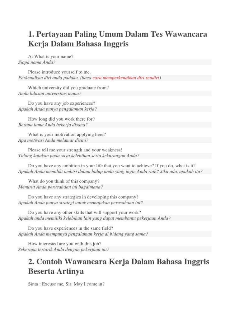 Detail Contoh Teks Perkenalan Diri Saat Interview Kerja Nomer 4