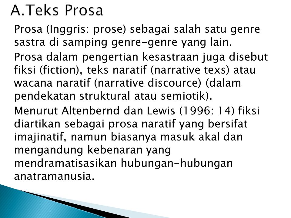 Detail Contoh Teks Prosa Nomer 17