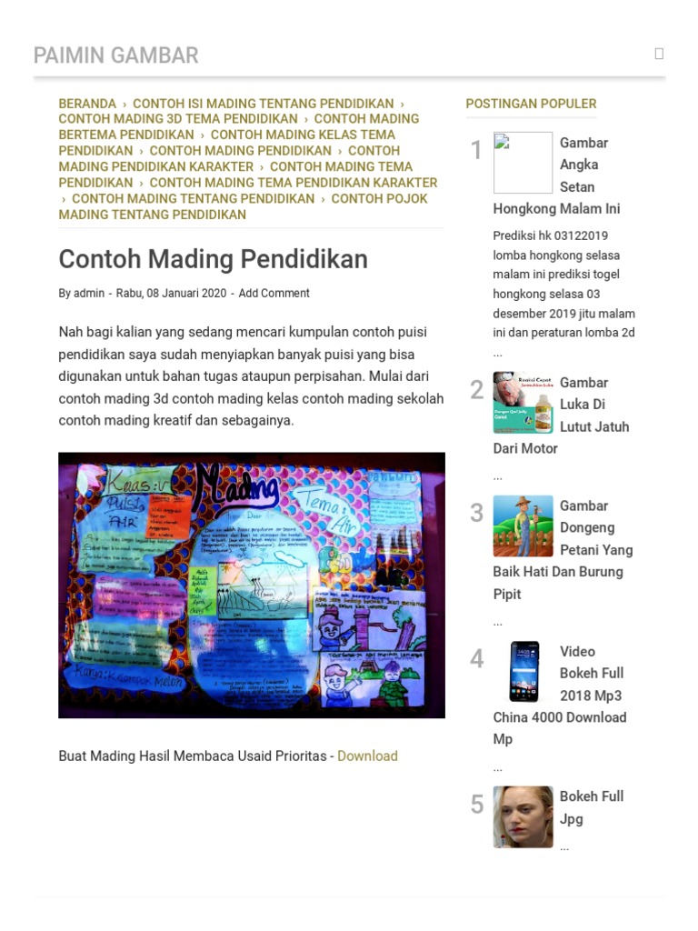 Detail Contoh Tema Pendidikan Nomer 56
