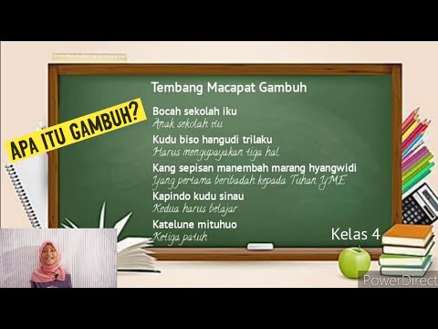 Detail Contoh Tembang Gambuh Tema Pendidikan Nomer 13