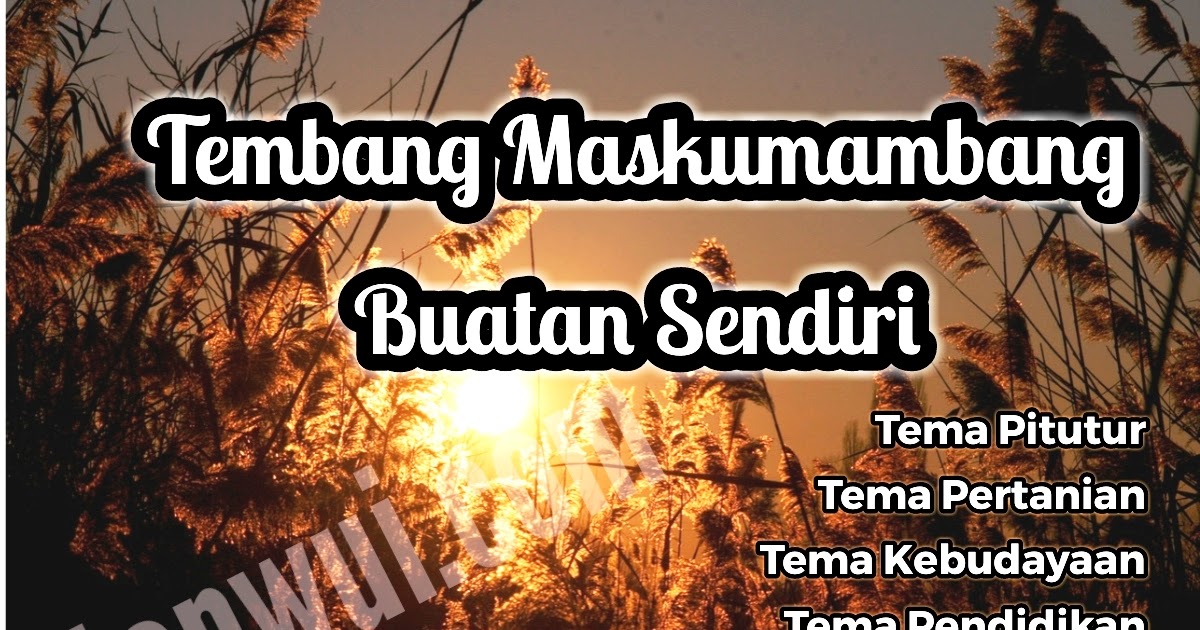 Detail Contoh Tembang Pocung Buatan Sendiri Nomer 47