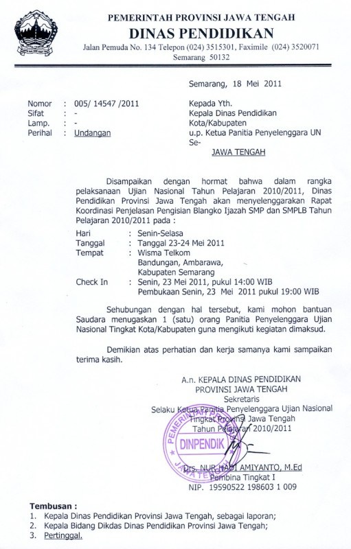 Detail Contoh Tembusan Surat Resmi Nomer 43