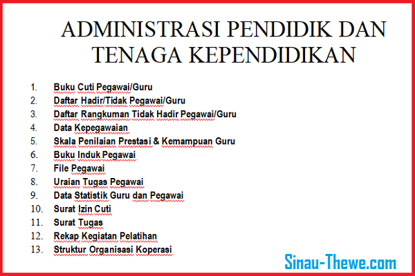 Contoh Tenaga Kependidikan - KibrisPDR