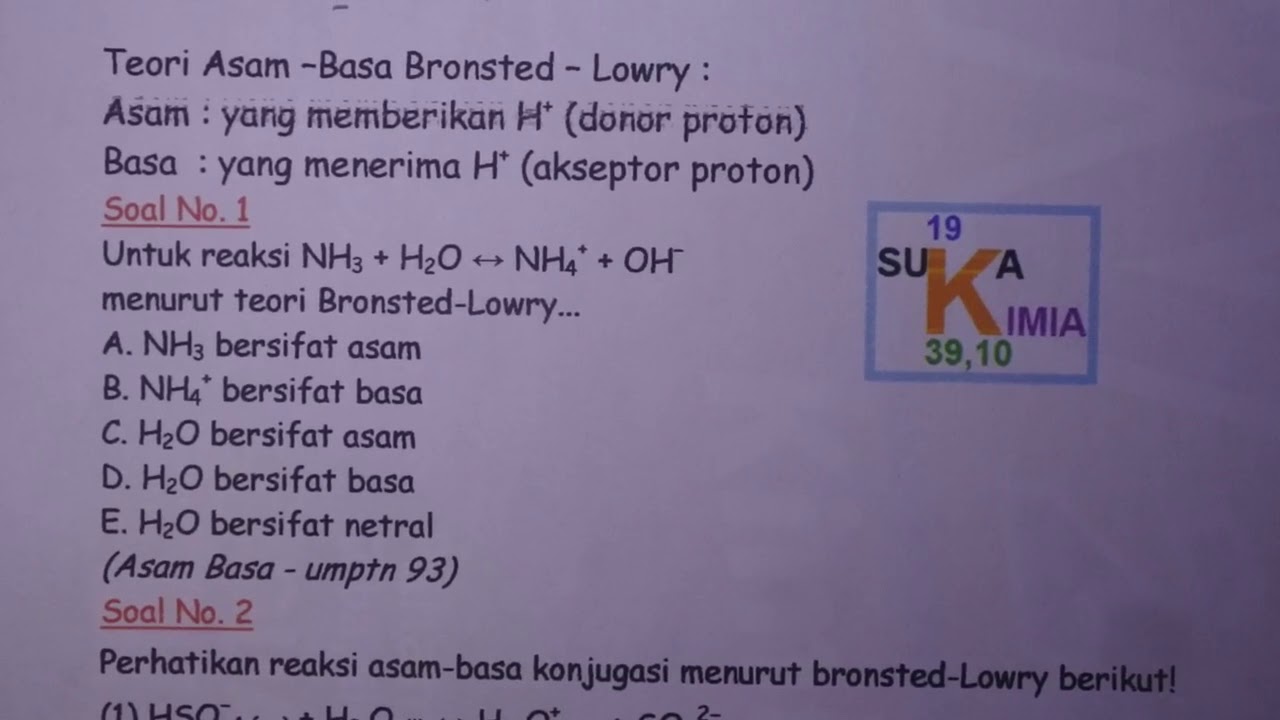 Detail Contoh Teori Asam Basa Arrhenius Nomer 26