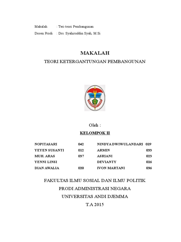 Detail Contoh Teori Ketergantungan Nomer 34