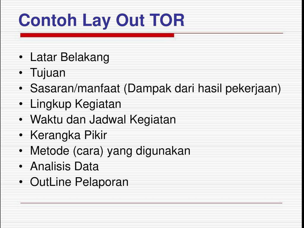 Detail Contoh Term Of Reference Proyek Nomer 31