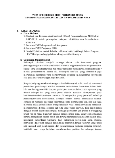 Detail Contoh Term Of Reference Proyek Nomer 36