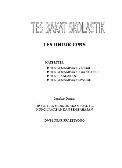 Detail Contoh Tes Bakat Nomer 18