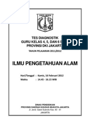 Detail Contoh Tes Diagnostik Nomer 11