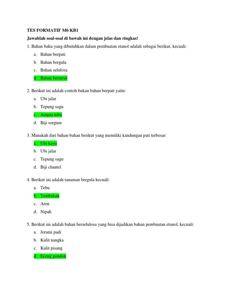 Detail Contoh Tes Formatif Nomer 3