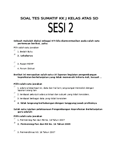 Detail Contoh Tes Formatif Nomer 32